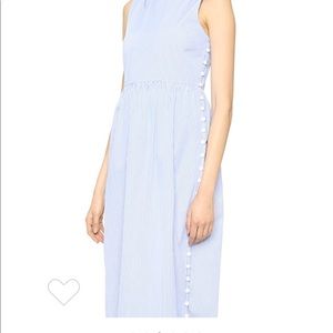 MDS Stripes Maxi Side Button Dress sz 4